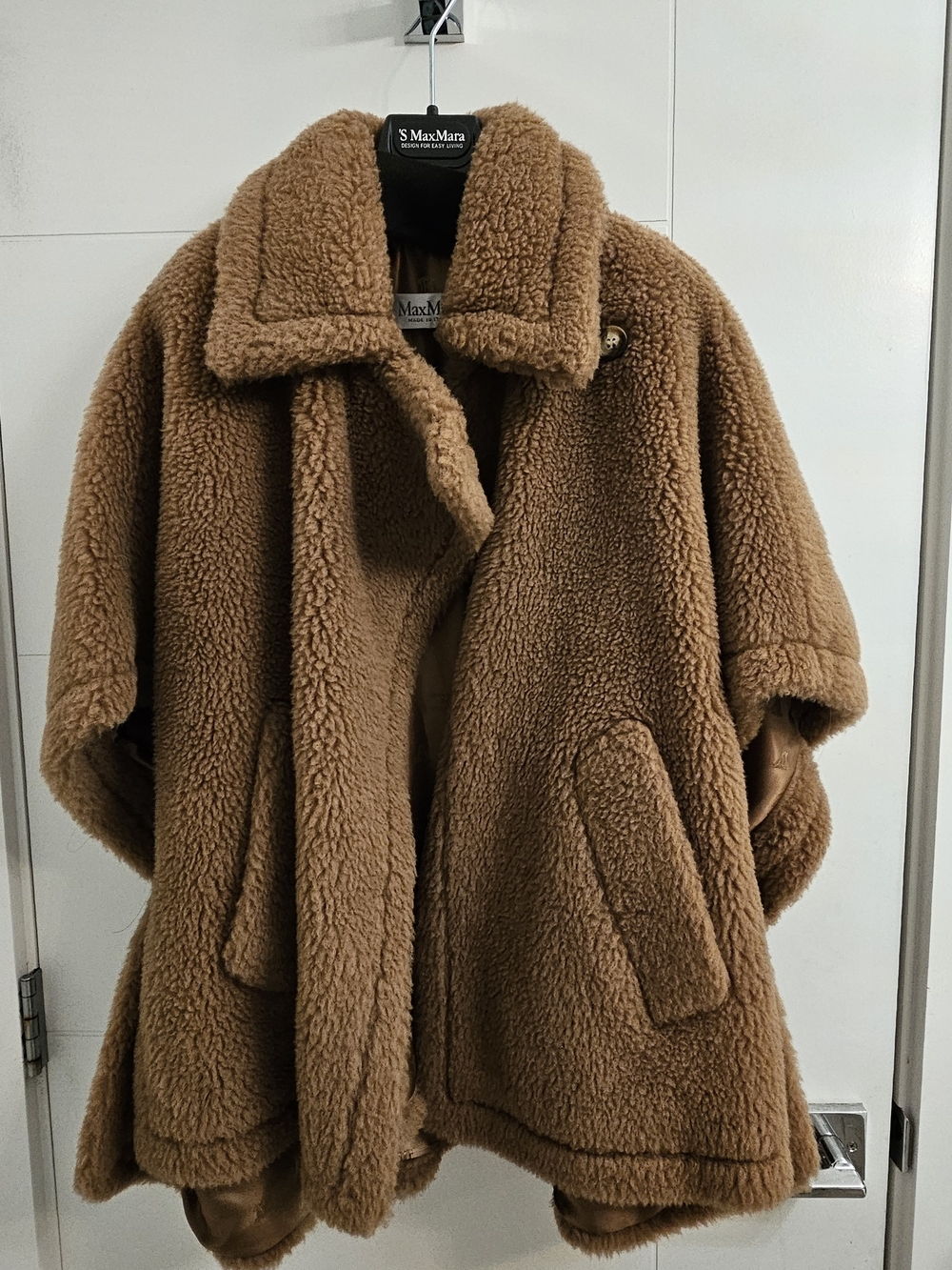 MaxMara Shearling Teddy Coat in Camel